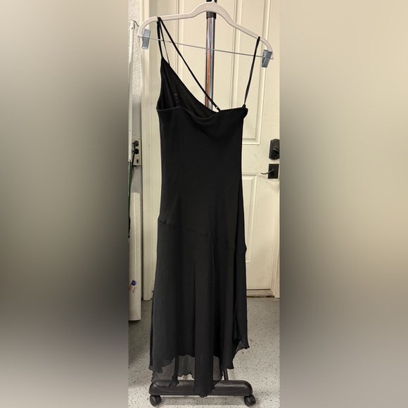 Express Silk Elegant Black Dress - Picture 2 of 2